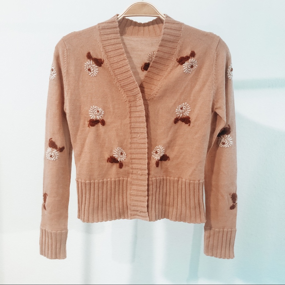 Vintage Embroidered Cardigan